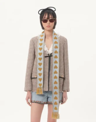 Antibes-Schal mit Metallic-Fasern