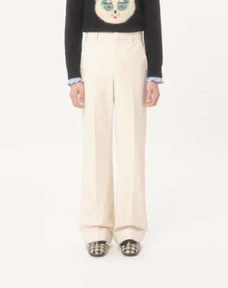 Baumwoll-Canvas-Hose mit Umschlag