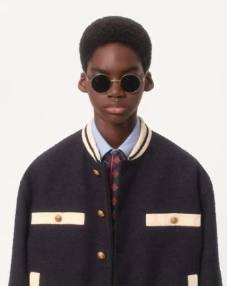 Baumwoll-Oxfordhemd mit Vlogo-Stickerei