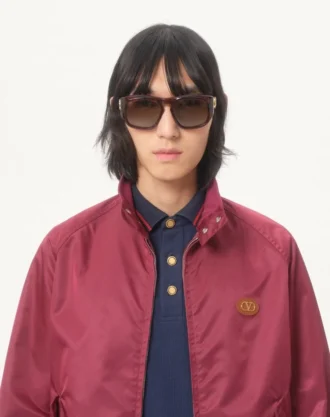 Baumwoll-Piqué-Poloshirt mit VG-Stickerei