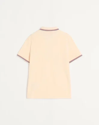 Baumwoll-Piqué-Poloshirt mit Vlogo-Patch