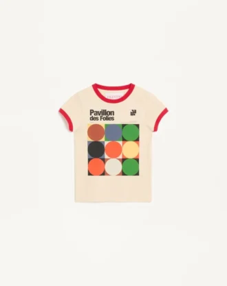 Bedrucktes Baumwoll-Jersey-T-Shirt