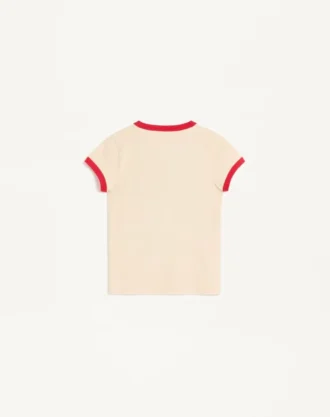 Bedrucktes Baumwoll-Jersey-T-Shirt