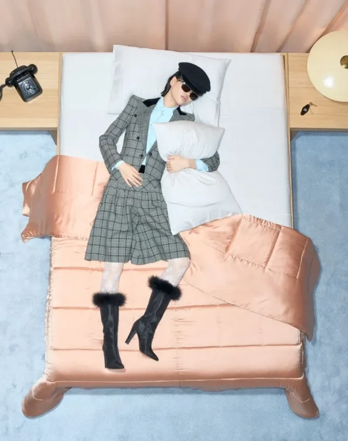 Wolljacke mit Karomuster