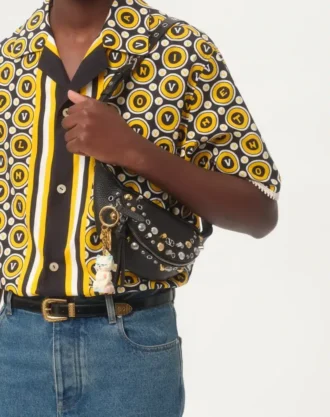 Bowlinghemd aus Baumwollpopeline mit Bulles Royales-Print