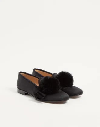 Bowow Mokassin aus Moiré-Stoff