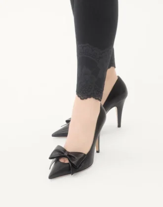 Bowow Pumps aus Ziegenleder 100 mm