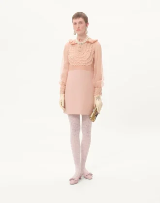 Carry Secrets Minaudiere mit Strasssteinen und Apres L’Hiver-Motiv