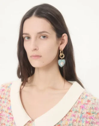 Coeur Hyperbole Ohrringe aus Metall, Harz und Swarovski®-Kristallen