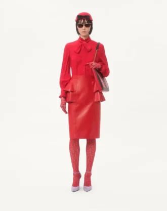 Crepe De Chine-Hemd mit Cour De Coeur-Print