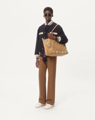 Gabardine-Hose mit Nylon-Bündchen