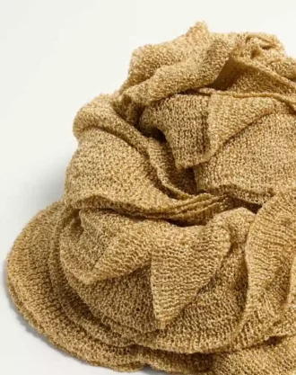 Gestrickter Lurex-Schal