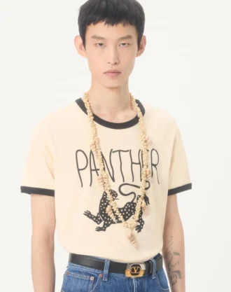 Halskette „Jardin Aquatique” aus Metall und Muscheln