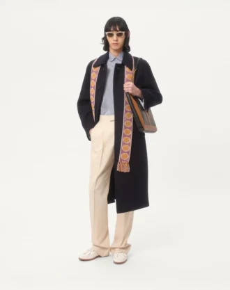 Hose aus Wollgabardine