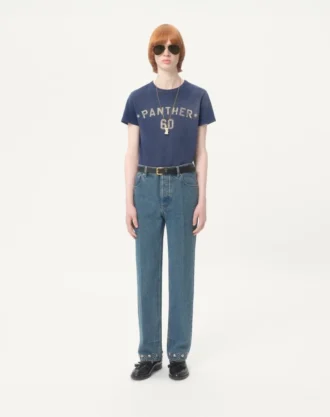 Jeanshose mit Cabochons