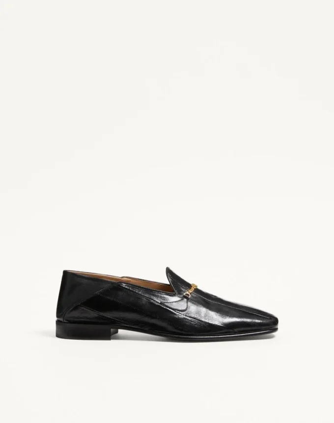 Jiggie Loafer aus Aalhaut und Nappaleder