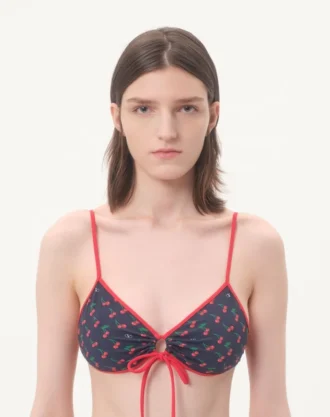 Lycra-Bikini mit Cherryfic-Print