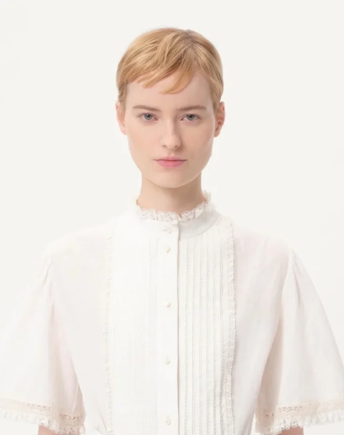 Midikleid aus Baumwoll-Musselin