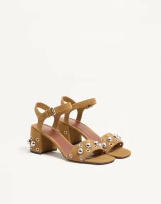 Nellcôte Crust Leder-Sandalen 60 mm
