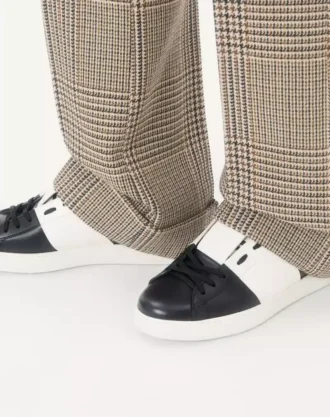 Offener Sneaker aus Kalbsleder