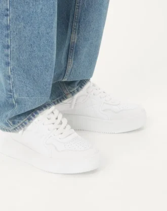 One Stud XL Low-Top-Sneaker aus Nappaleder