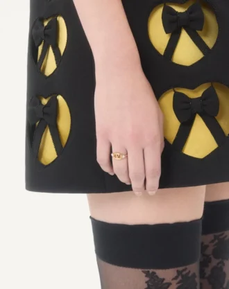 Ovalette Ring aus Metall und Swarovski®-Kristallen