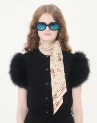 Papier Floreal Seiden-Bandeau-Schal