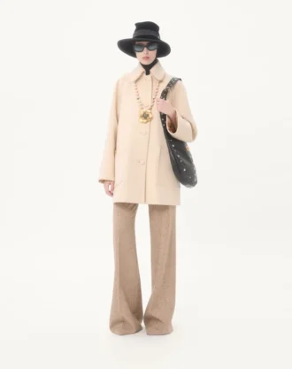 Peacoat aus drapierter Wolle