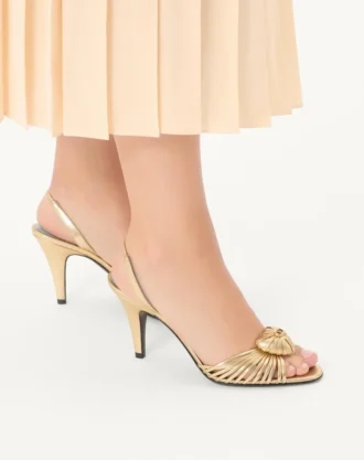 Royal Sandal aus laminiertem Nappaleder 85 mm