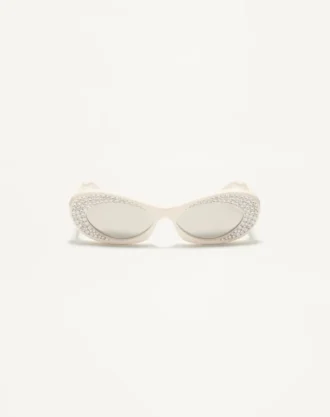 Schmaler ovaler Acetatrahmen