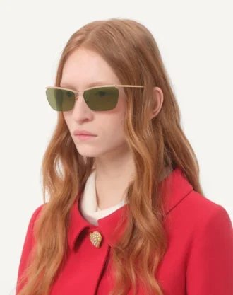 Schwimmende randlose Metallbrille