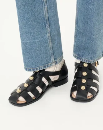 Studshield Fisherman Sandaletten aus Kalbsleder