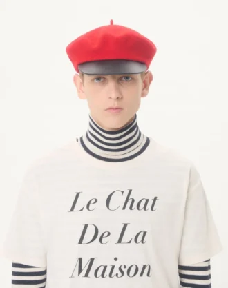 Valentino Baumwoll-T-Shirt mit Le Chat De La Maison Icon Muse Anti Hero Print