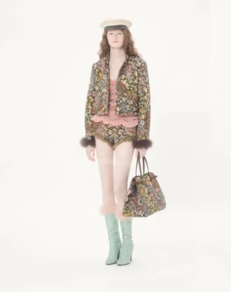 Valentino Garavani Antibes mittelgroße Einkaufstasche aus Apres L’Hiver-Jacquardstoff