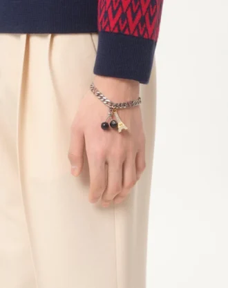 Valentino Garavani Chez Valentino Armband aus Metall, Emaille und Swarovski®-Strasssteinen