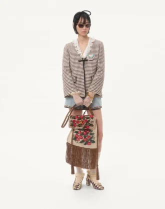 Valentino Garavani DeVain Kleine bestickte Umhängetasche