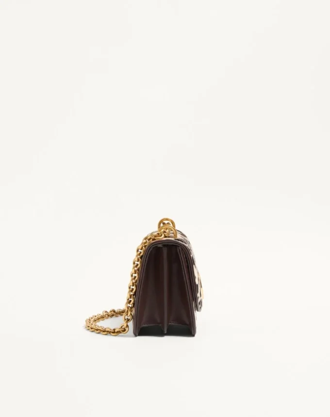 Valentino Garavani Vain Kleine Umhängetasche aus Kalbsleder mit Pony-Effekt und Animalier-Print