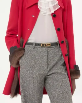 VLogo Signature Gürtel aus glänzendem Kalbsleder 15 mm