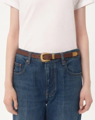 Vlogo Signature Kalbsleder-Gürtel 20 mm