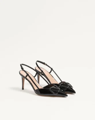 VLogo Signature Lackleder-Slingback-Pumps 80 mm