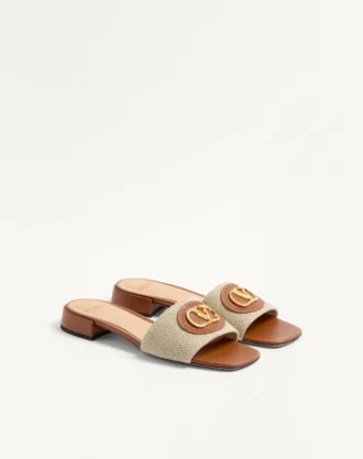 Vlogo Signature Slide Sandal aus Canvas 20 mm