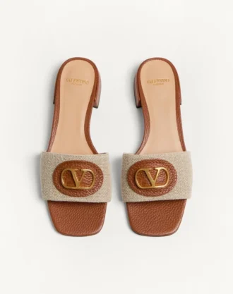 Vlogo Signature Slide Sandal aus Canvas 20 mm