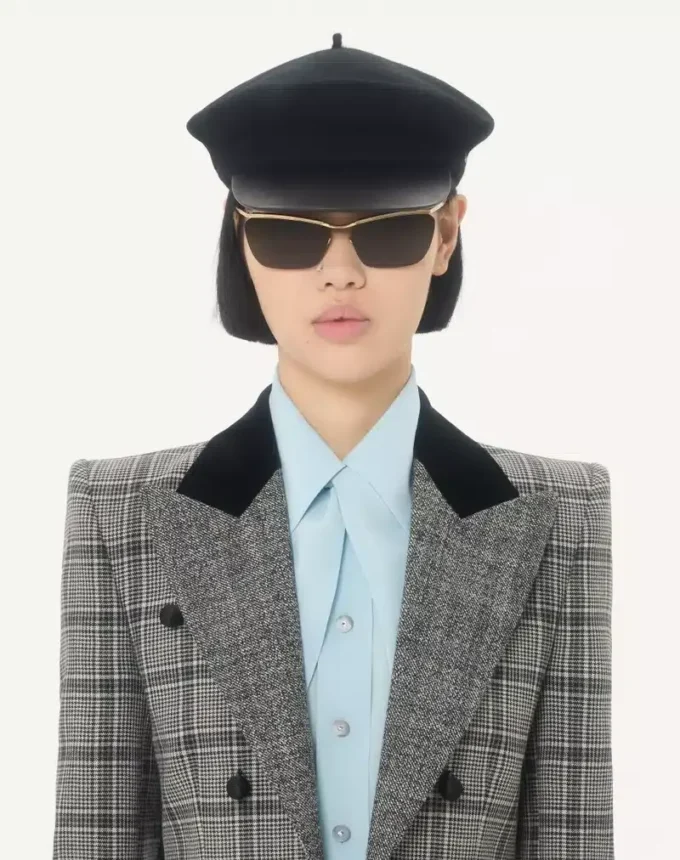 Wolljacke mit Karomuster